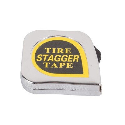 10 Feet Chrome Plated Tire Stagger Measure Tape